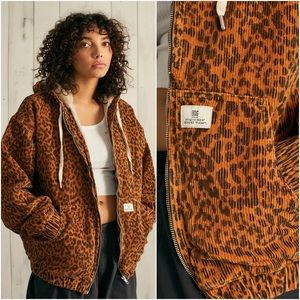 BDG Corduroy Leopard Skate Jacket